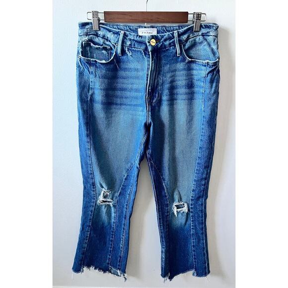 Frame Denim Denim - FRAME denim Le Crop Mini boot women's size 30